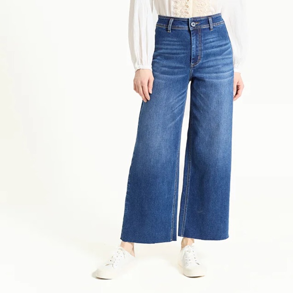 Oat NY Wide Leg Denim Jeans